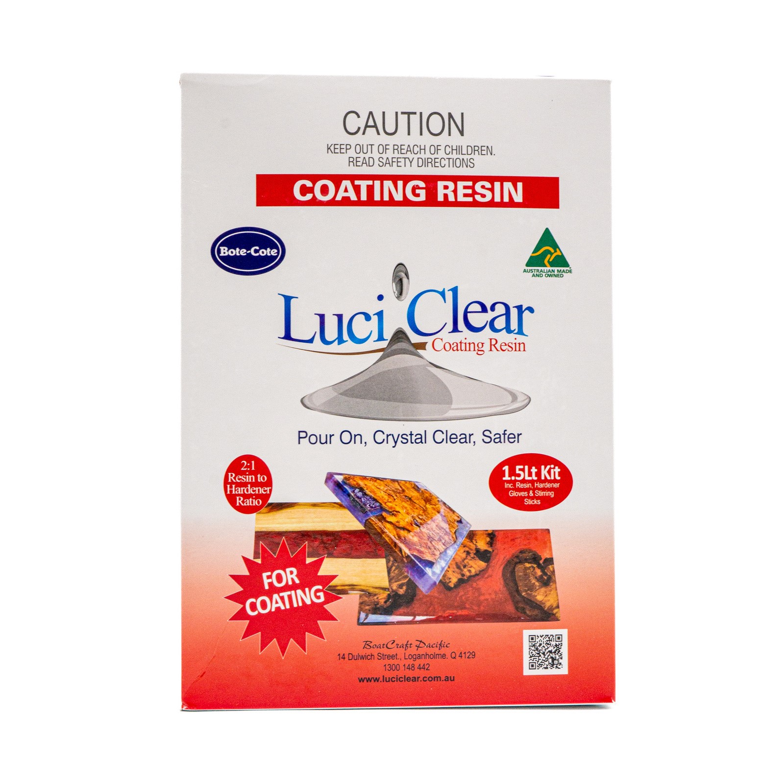 (image for) LuciClear Coating Resin 1.5 Litre Kit